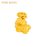 POH KONG 916/22K Yellow Gold Baby Lion Dance Pendant