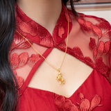 POH KONG 916/22K Gold Auspicious Golden Prosperity Horse Pendant