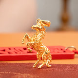 POH KONG 916/22K Gold Auspicious Golden Prosperity Horse Pendant
