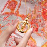 POH KONG 916/22K Gold Auspicious Dragon Horse Energy Pendant