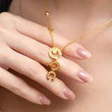 POH KONG 916/22K Gold Auspicious Everlasting Luck Necklace