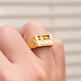 POH KONG 916/22K Gold Auspicious Wealth Attraction Ring