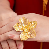 POH KONG 916/22K Bunga Orkid Cincin