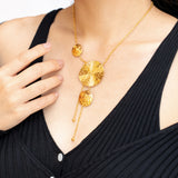 Poh Kong 916/22k Gold Tranz Submerging Deeps Necklace
