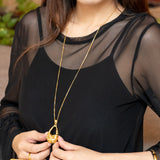 Poh Kong 916/22k Gold Tranz Art Deco Pendant