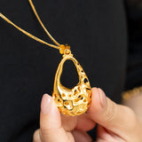 Poh Kong 916/22k Gold Tranz Art Deco Pendant