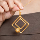Poh Kong 916/22k Gold Tranz GeoEdge Pendant