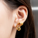 Poh Kong 916/22k Gold Tranz Fluttering Splendor Earrings