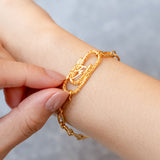 Poh Kong 916/22k Gold Tranz Arachna’s Links Bracelet