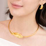 Poh Kong 916/22k Gold Tranz Whisperleaf Necklace