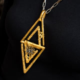 Poh Kong 916/22k Gold Tranz Webbed Edges Series