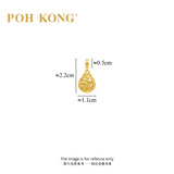 POH KONG 916/22K Yellow Gold Happy Love Blessing Pendant (2023)