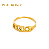 POH KONG 916/22K Yellow Gold Four Circles Ring