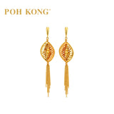 POH KONG 916/22K  LANTERN DEISGN DANGLING EARRINGS