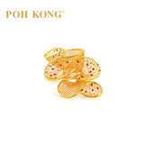POH KONG 916/22K Yellow Gold Flower Ring