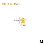 POH KONG Karya Anggun 916/22K Yellow Gold Bunga Melur Earrings