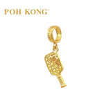 POH KONG 916/22K Yellow Gold Anggun Pickleball Pendant