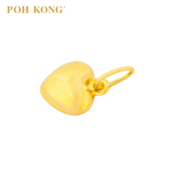POH KONG 916/22K Yellow Gold Puffed Heart Pendant