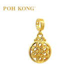 POH KONG 916/22K Yellow Gold Happy Love Yellow Gold Ruyi Pendant