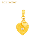 POH KONG 916/22K Gold Anggun Manja Heart Pendant