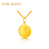 POH KONG 916/22K Yellow Gold 1903 Eagle Coin Pendant