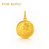 POH KONG 916/22K Yellow Gold 1903 Eagle Coin Pendant
