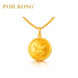 POH KONG 916/22K Yellow Gold 1903 Eagle Coin Pendant