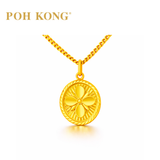 POH KONG 916/22K Yellow Gold Flowers Pendant