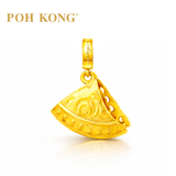POH KONG 916/22K Yellow Gold Anggun Kuih Kapit Pendant