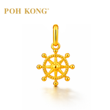 POH KONG 916/22K Yellow Gold Roulette Pendant