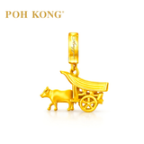 POH KONG 916/22K Yellow Gold Anggun Traditional Bullock Cart Pendant