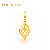 POH KONG 916/22K Yellow Gold Anggun Leaf Net Pendant
