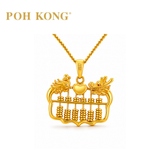 POH KONG 916/22K Happy Love Perpeul Lover Abacus Pendant