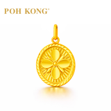 POH KONG 916/22K Yellow Gold Flowers Pendant