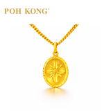 POH KONG 916/22K Yellow Gold Flowers Pendant