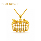 POH KONG 916/22K Happy Love Perpeul Lover Abacus Pendant