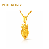 POH KONG 916/22K Yellow Gold Owlet Pendant