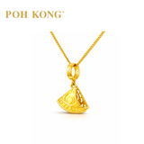 POH KONG 916/22K Yellow Gold Anggun Kuih Kapit Pendant