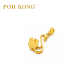 POH KONG 916/22K Gold Happy Love Swam Pendant