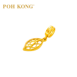 POH KONG 916/22K Yellow Gold Anggun Leaf Net Pendant