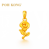 POH KONG 916/22K Yellow Gold Roses Pendant