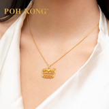 POH KONG 916/22K Happy Love Perpeul Lover Abacus Pendant