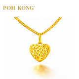 POH KONG 916/22K Yellow Gold Irregular Heart Pendant
