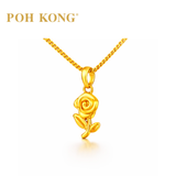 POH KONG 916/22K Yellow Gold Roses Pendant