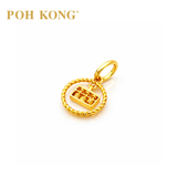 POH KONG 916/22K Yellow Gold Exquisite Round Shape Abacus Pendant