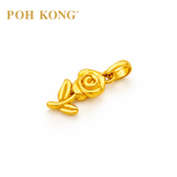 POH KONG 916/22K Yellow Gold Roses Pendant