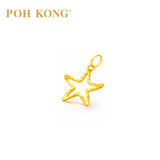 POH KONG 916/22K Yellow Gold Trendy Star Pendant