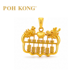 POH KONG 916/22K Happy Love Perpeul Lover Abacus Pendant