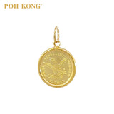 POH KONG 916/22K Yellow Gold 1903 Eagle Coin Pendant