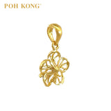 POH KONG 916/22K Yellow Gold Anggun Bunga Raya Pendant